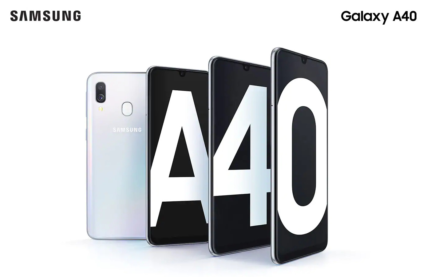 Mobilní telefon SAMSUNG Galaxy A40 SMA405 DualSIM bílá white