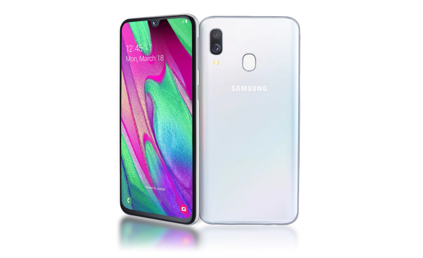 Mobilní telefon SAMSUNG Galaxy A40 SMA405 DualSIM bílá white