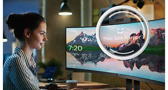 Prohnutý LED monitor PHILIPS 49'' LED 499P9H  5K černý black