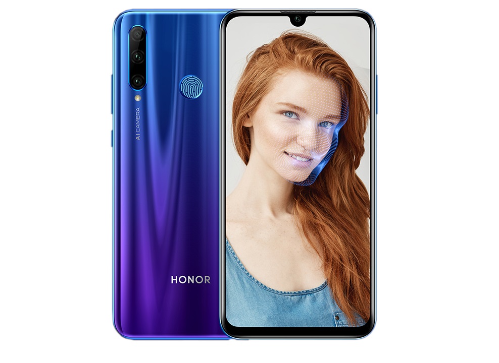 Mobilní telefon HONOR 20 lite 4GB128 GB Midnight Black černý black
