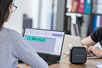 Tiskárna samolepících štítků BROTHER PTP710BT černá black