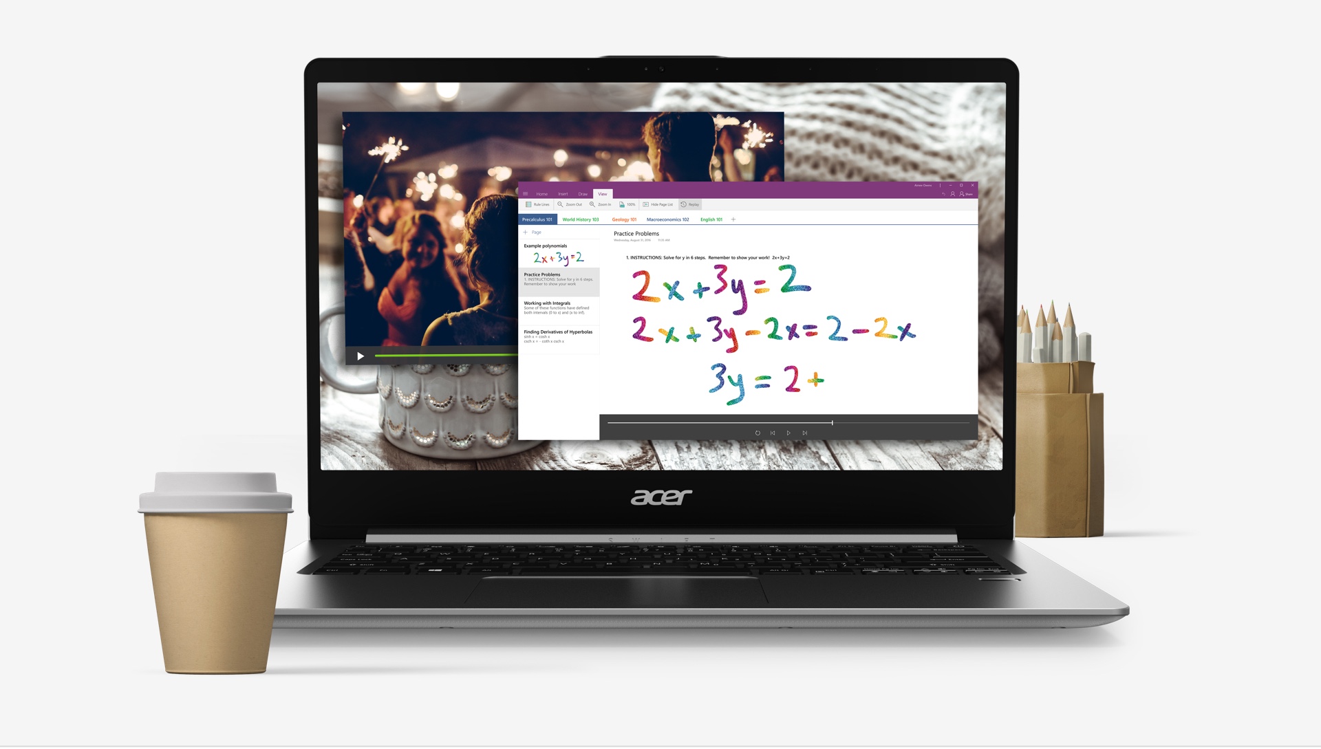 Notebook ACER Swift 1 SF11432P59A růžový pink