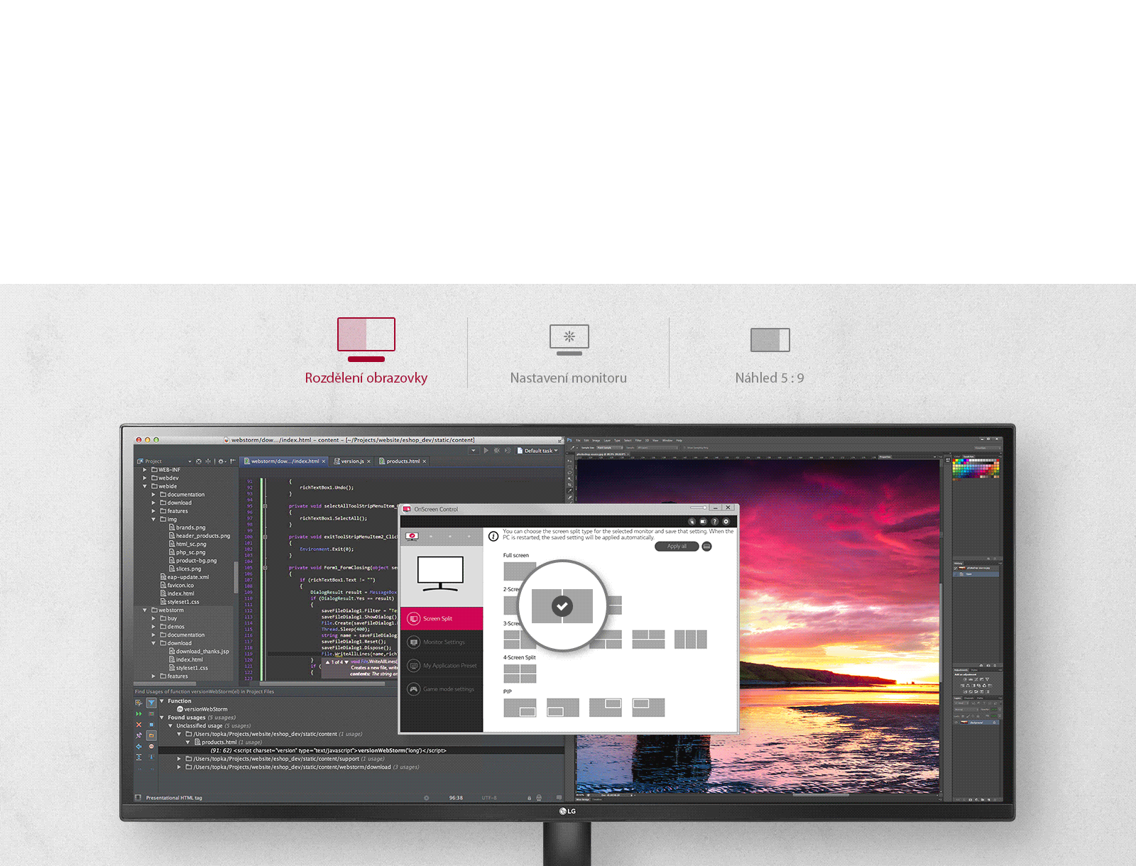 29 LED monitor LG 29WK500