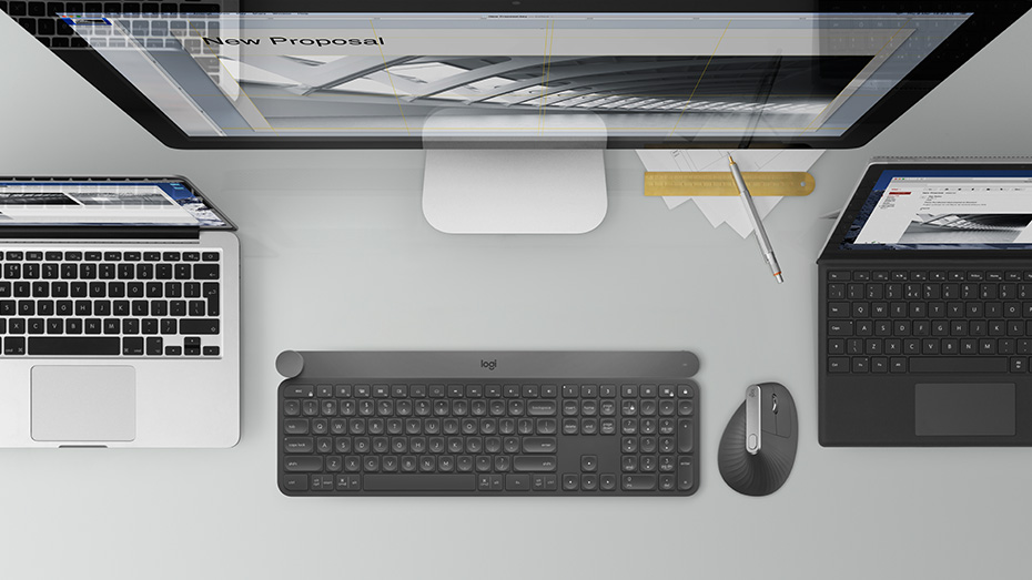 Bezdrátová vertikální myš LOGITECH MX Vertical černá black