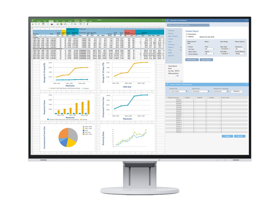 24 LED monitor EIZO 24 LED EV2460 bílý white