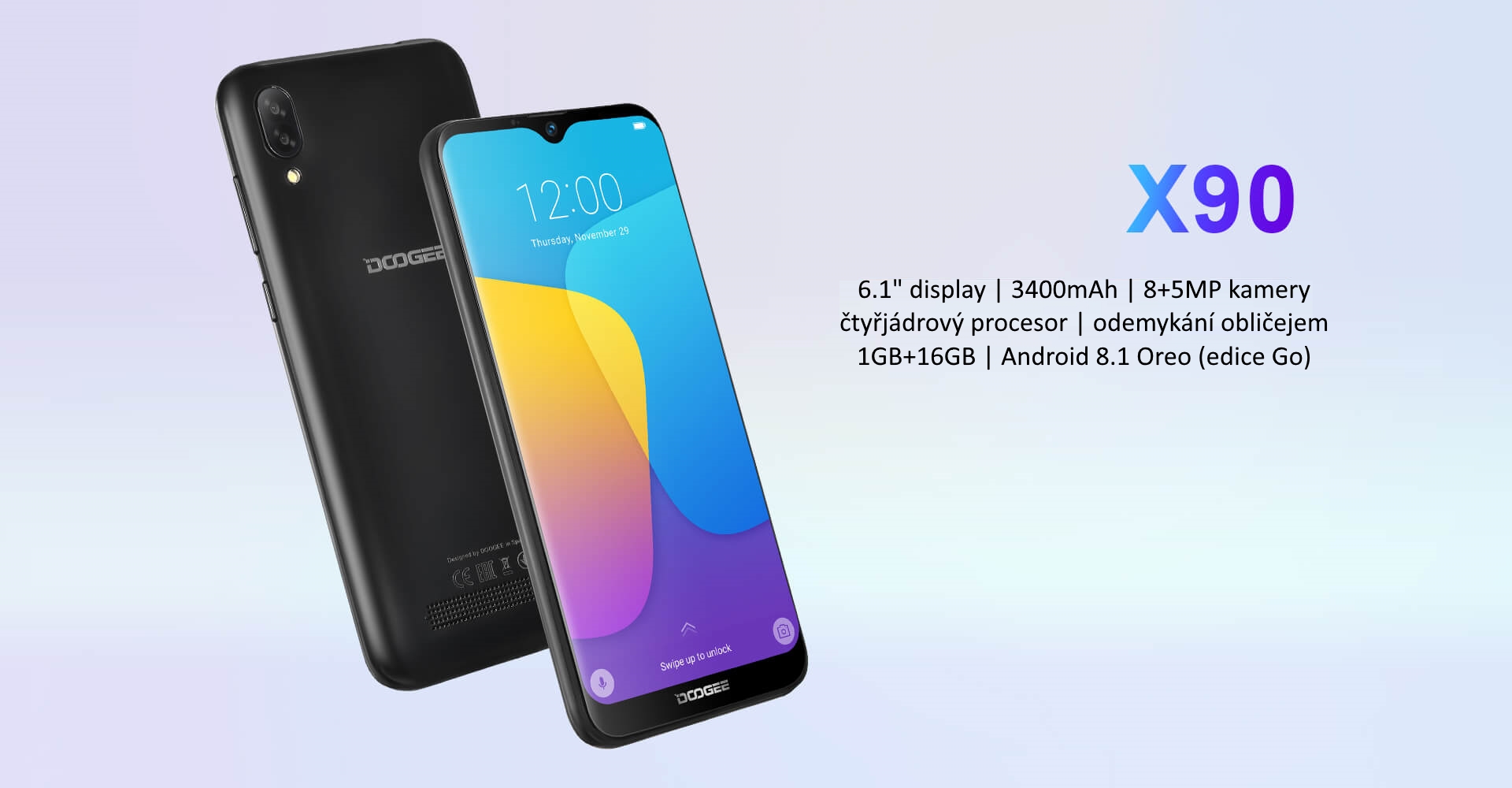 Mobilní telefon DOOGEE X90 1GB16GB zlatá gold