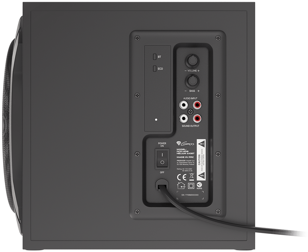 Reproduktory GENESIS HELIUM 610BT černá black