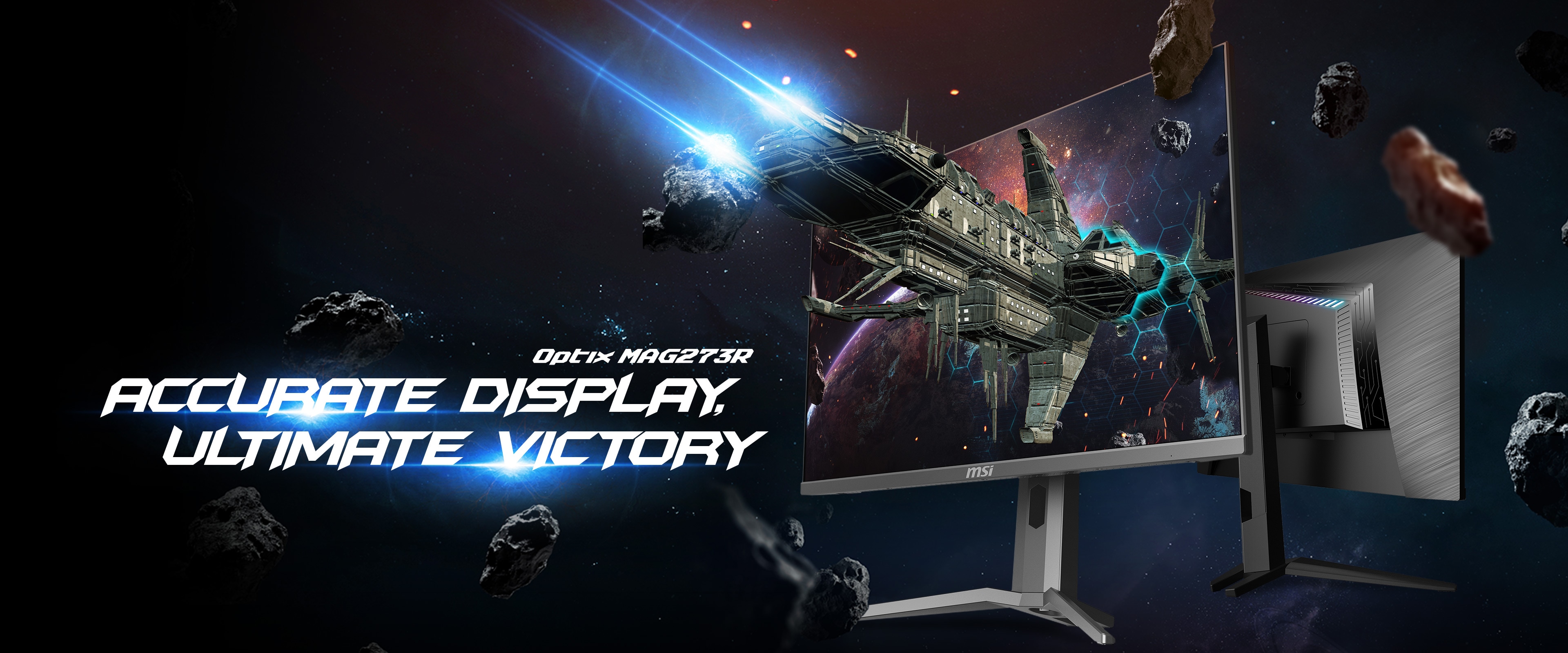 27 LED monitor MSI Optix MAG273R 27 černý black