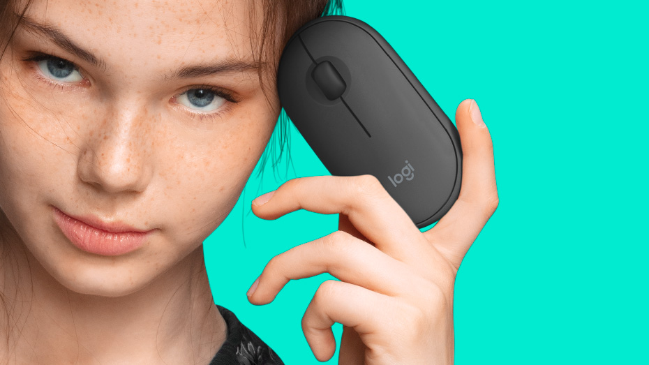 Sada bezdrátové klávesnice a myši LOGITECH MK470 Slim Wireless Combo černý black