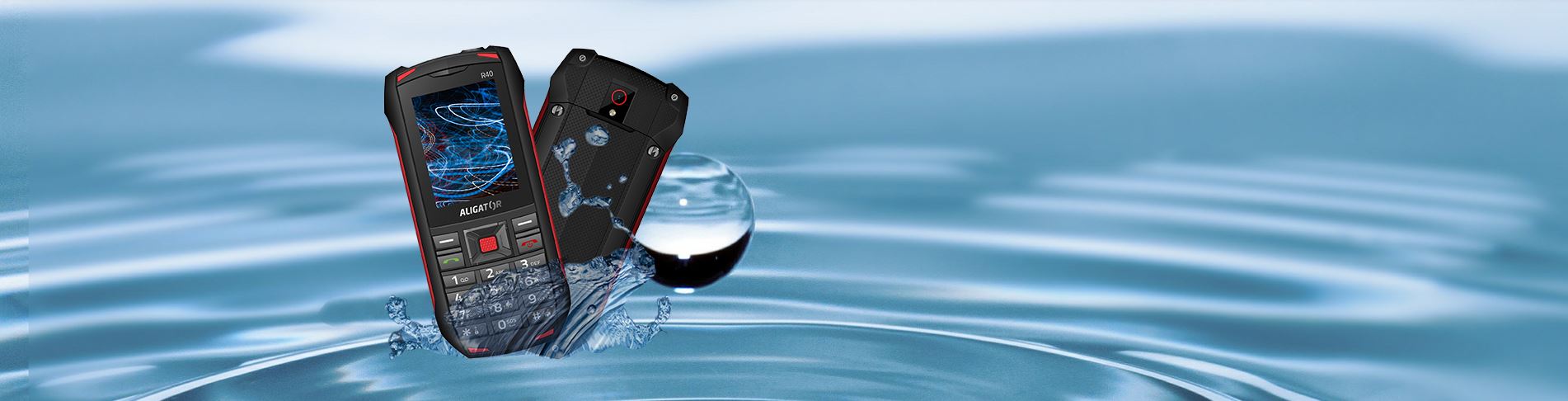 Mobilní telefon ALIGATOR R40 eXtremo černážlutá blackyellow