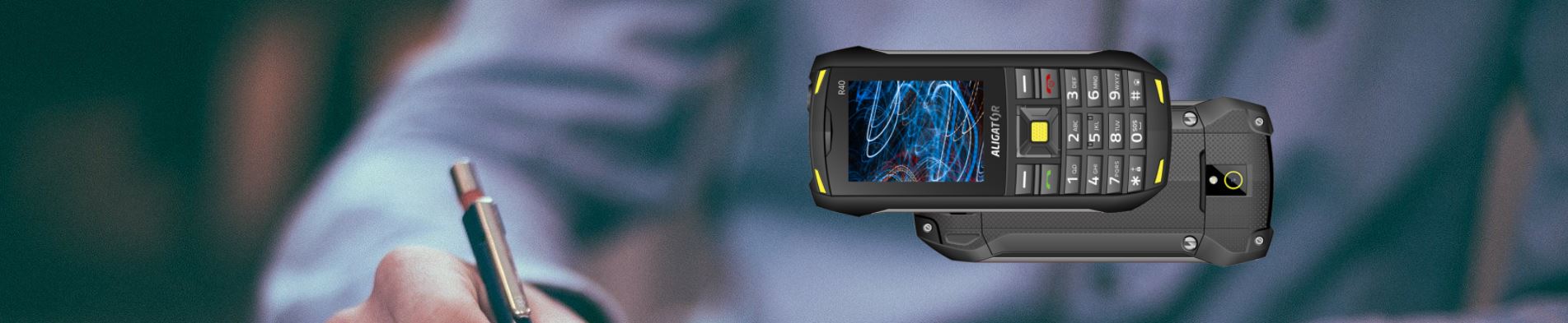 Mobilní telefon ALIGATOR R40 eXtremo černážlutá blackyellow