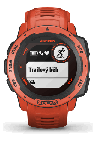 Chytré hodinky GARMIN Instinct Solar Red Optic