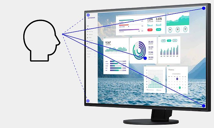 23 LED monitor EIZO EV2360 černý black