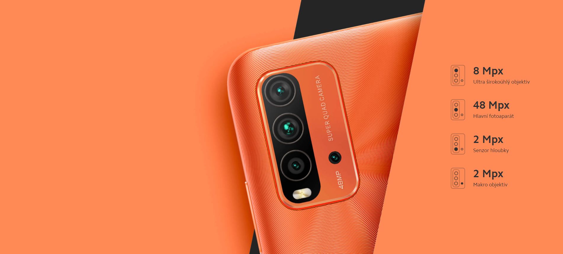 Mobilní telefon XIAOMI Redmi 9T 4128GB černý black