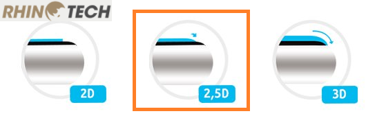 Tvrzené ochranné sklo RHINOTECH 25D sklo pro Realme C11 2021 Full Glue