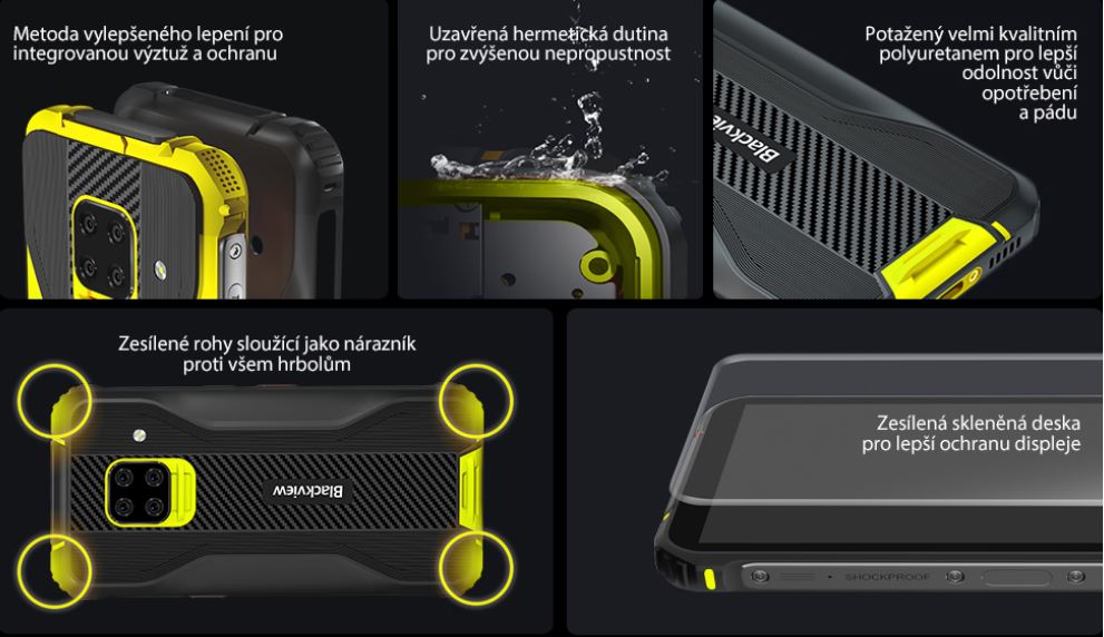 Odolný mobilní telefon iGET GBV5100 černý black