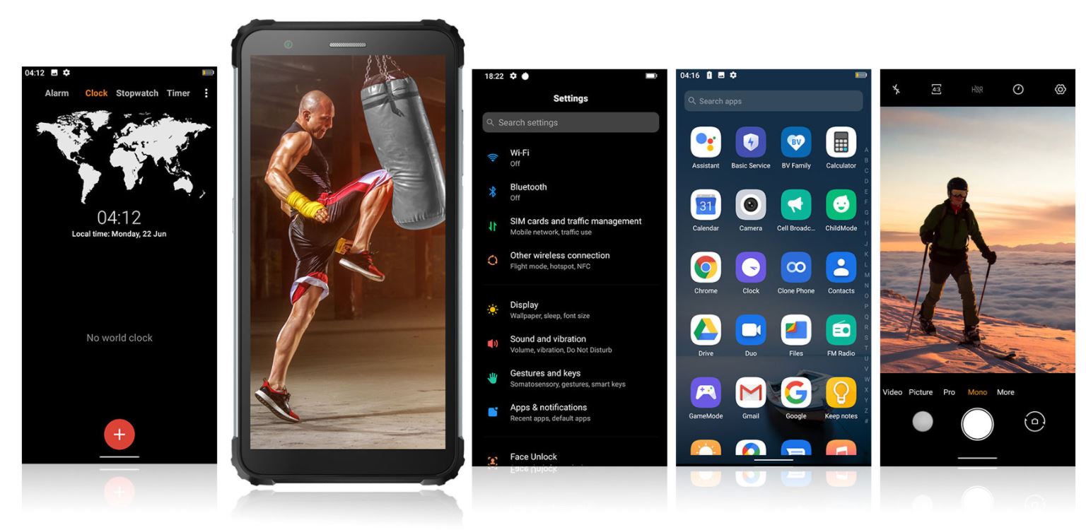 Odolný mobilní telefon iGET GBV6600 zelený green