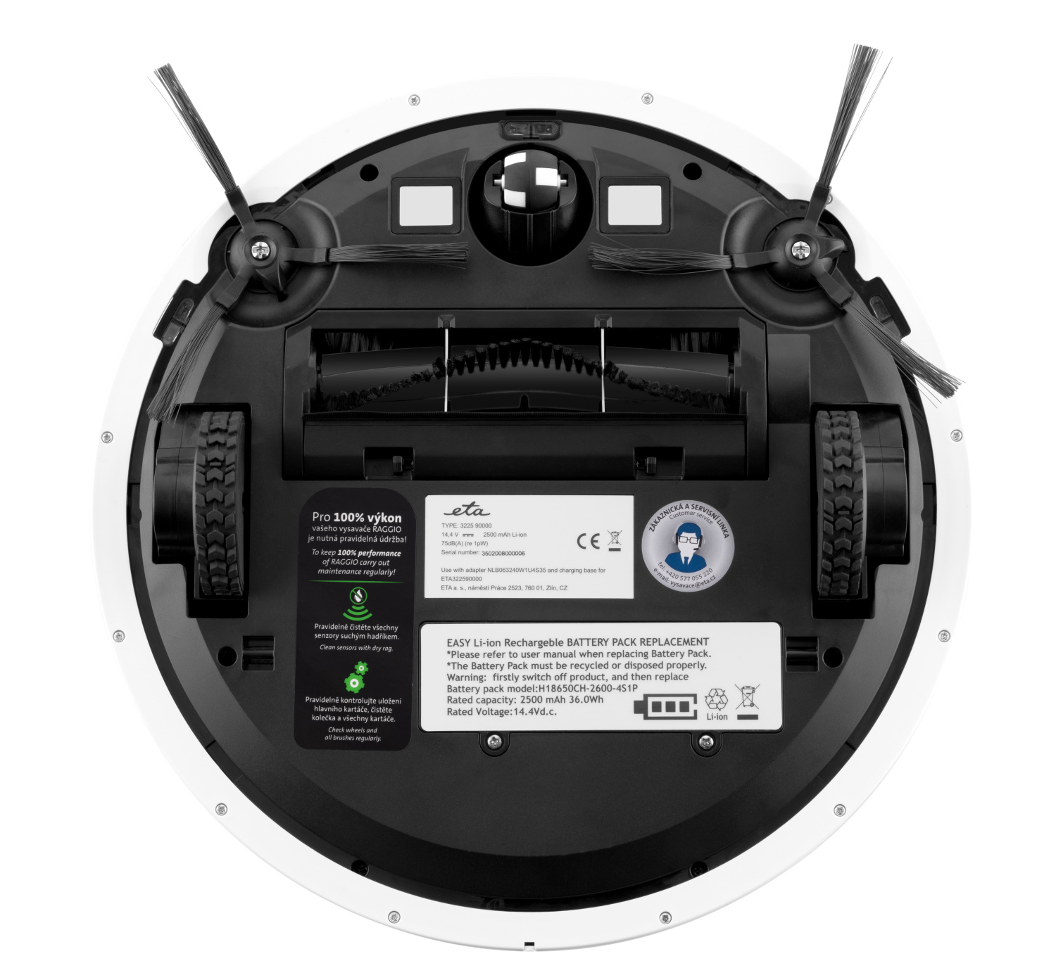 Vysavač robotický ETA Raggio Eco 3225 90000