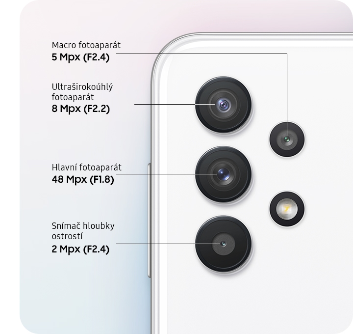Mobilní telefon SAMSUNG Galaxy A32 modrý blue