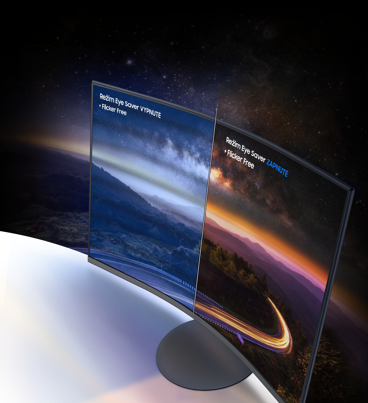 Prohnutý LED monitor SAMSUNG C24T550