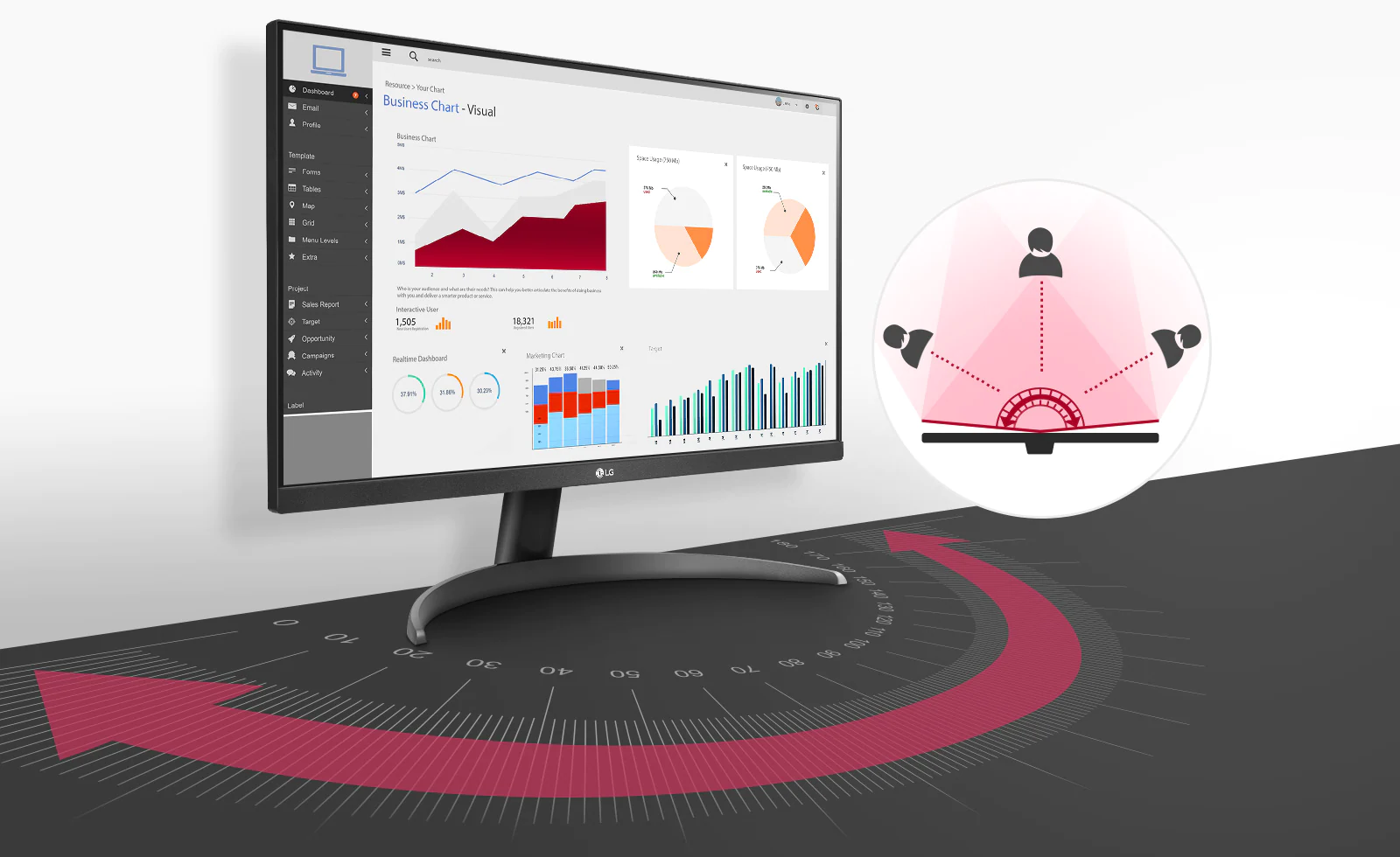 24 LED monitor LG 24QP500