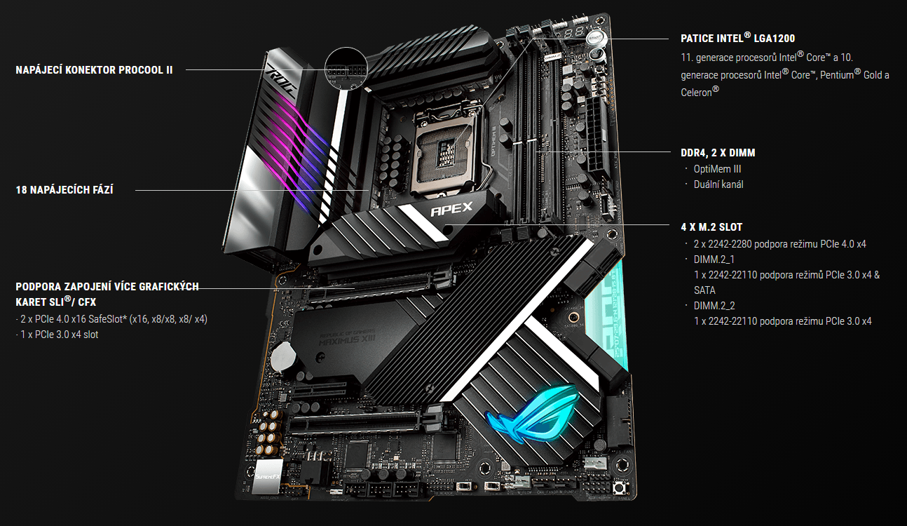 Základní deska ASUS ROG MAXIMUS XIII APEX Z590