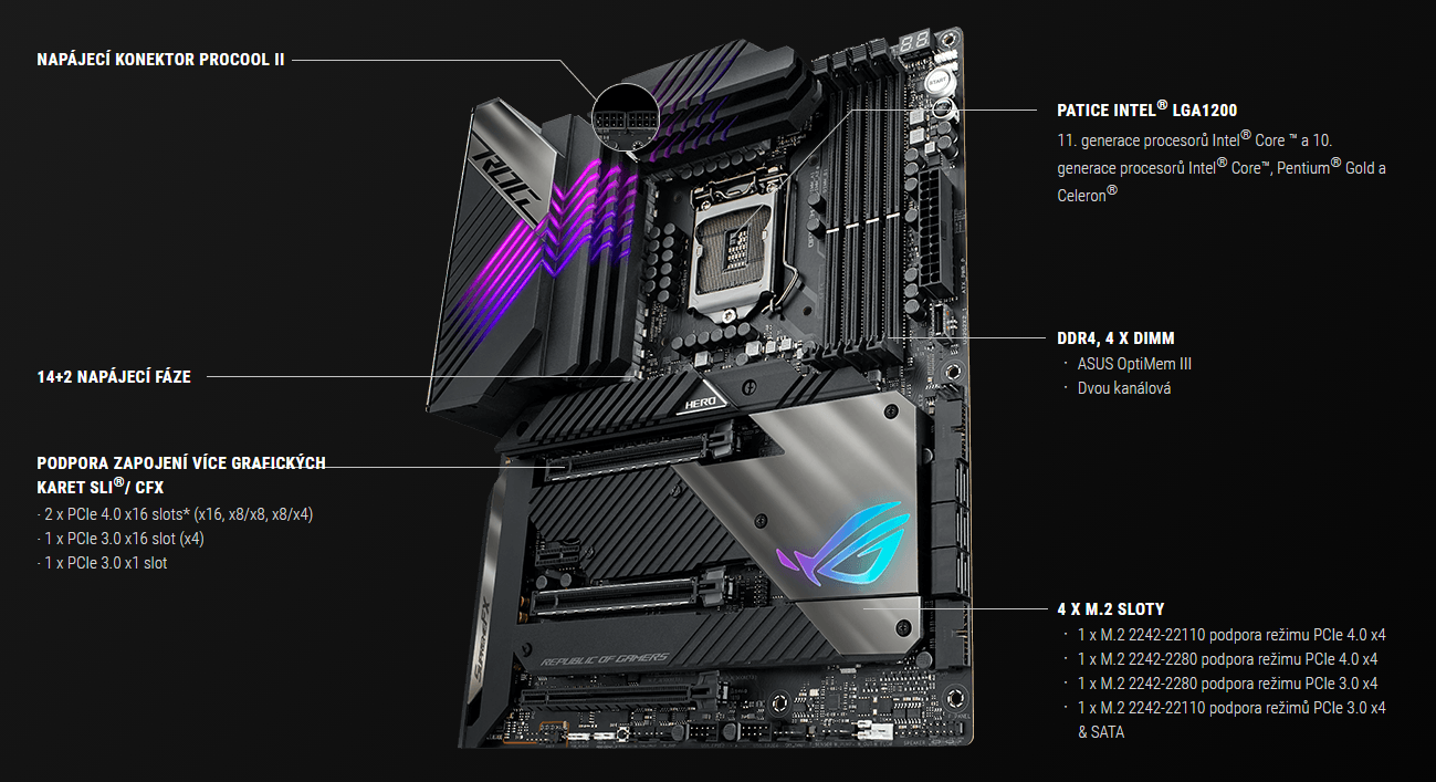 Základní deska ASUS ROG MAXIMUS XIII HERO Z590
