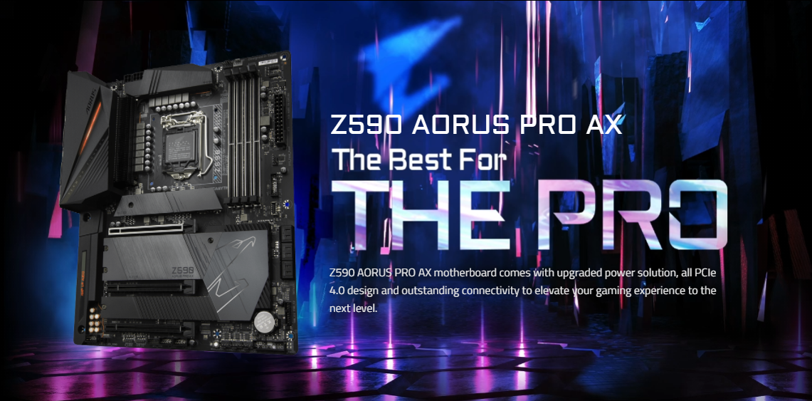 Základní deska GIGABYTE Z590 AORUS PRO AX