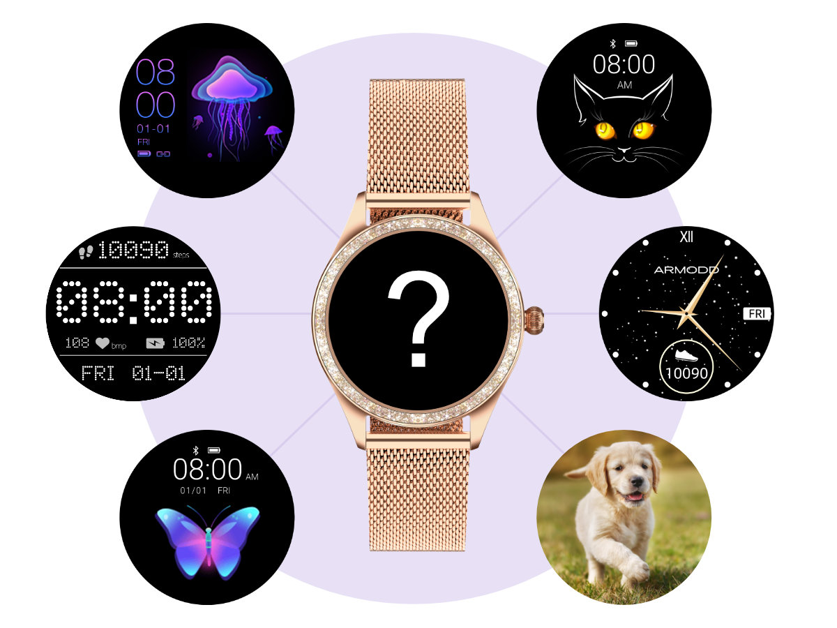 Chytré hodinky ARMODD Candywatch Crystal 2 stříbrné silver