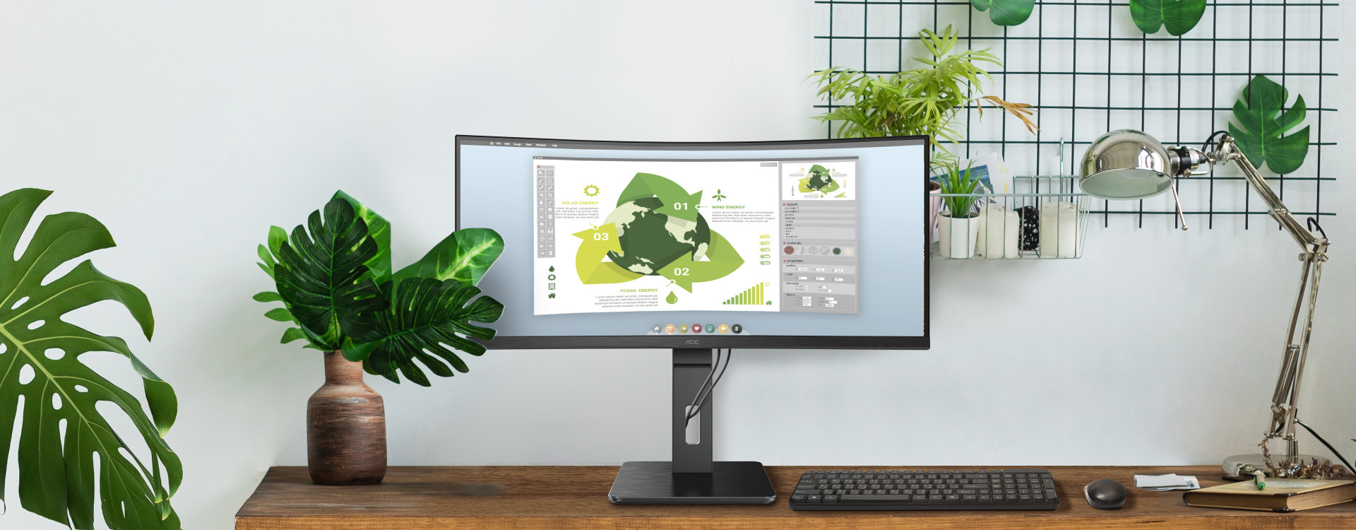 34 LED monitor AOC CU34P2A