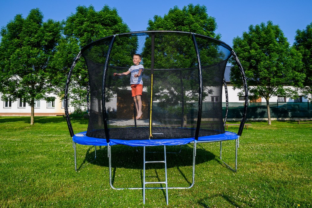 Trampolína G21 SpaceJump 366 cm modrá blue