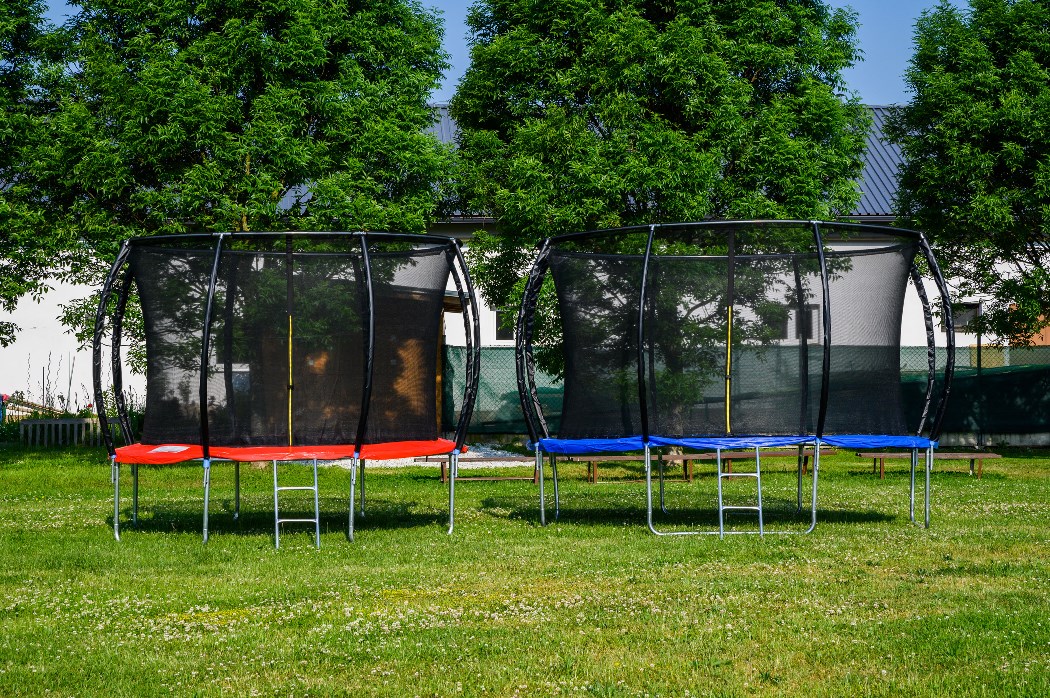 Trampolína G21 SpaceJump 366 cm modrá blue