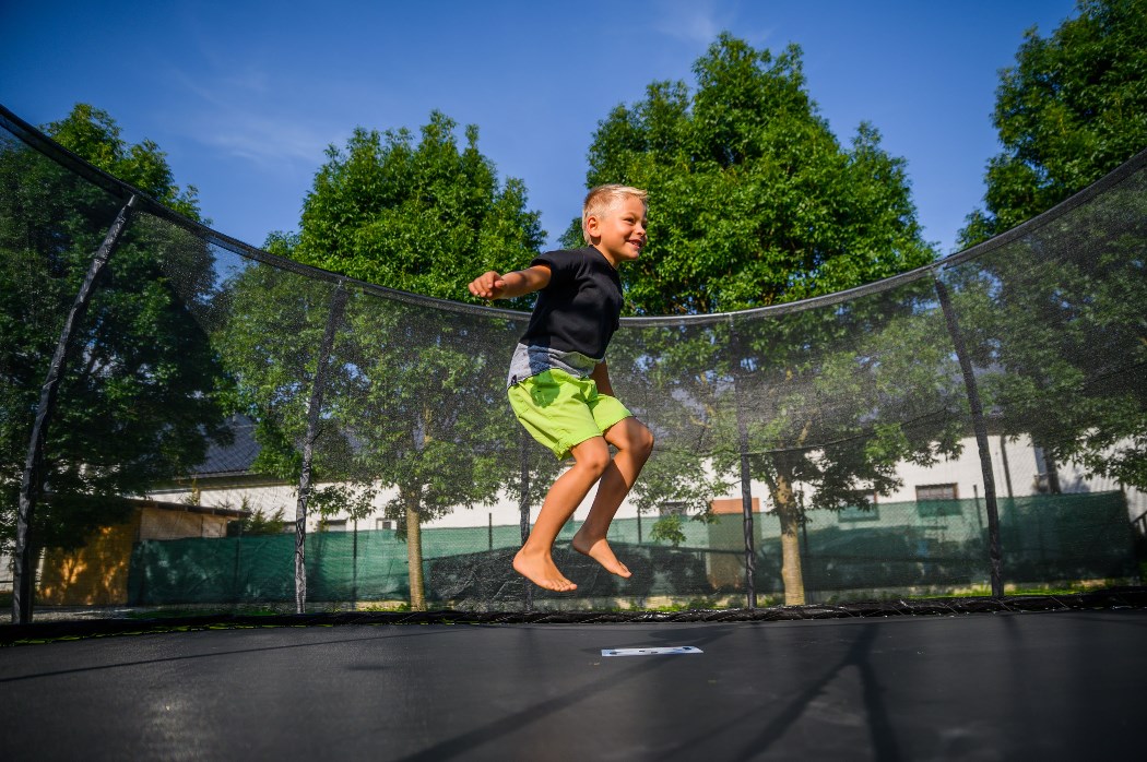 Trampolína G21 SpaceJump 490 cm černá black