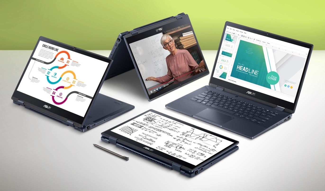 ASUS ExpertBook B340214'''' IPS Touchi51135G7 4C8T16GB512GB SSDCRFPRW10PBlack2Y PUR