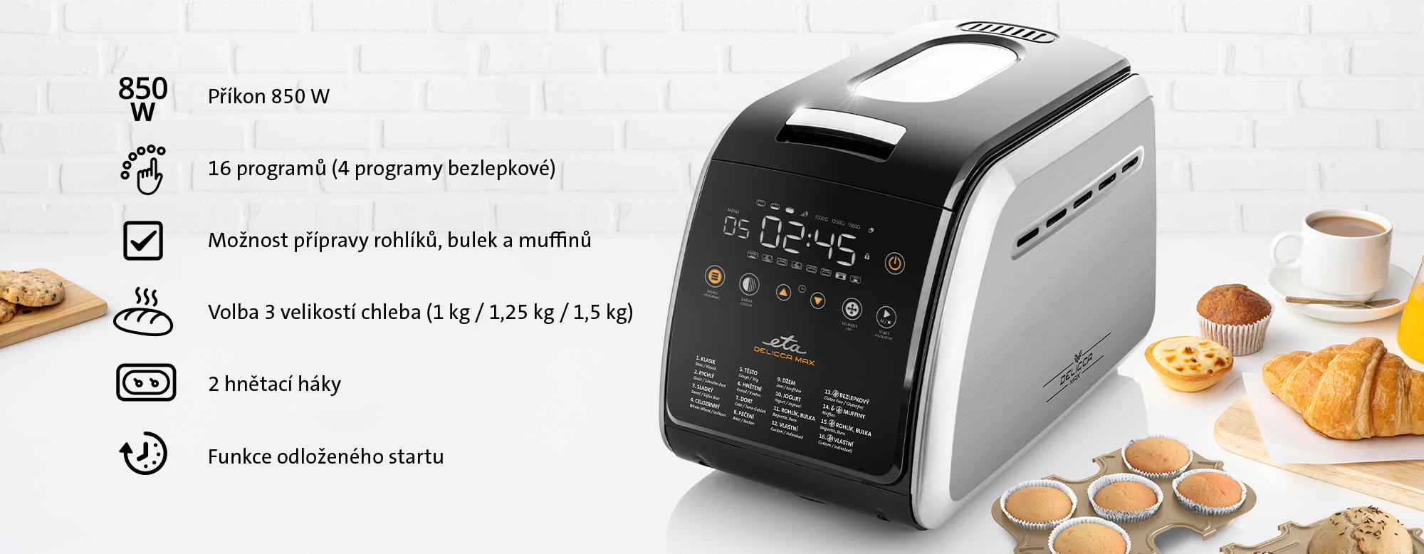 Domácí pekárna ETA Delicca II Max 7149 90040