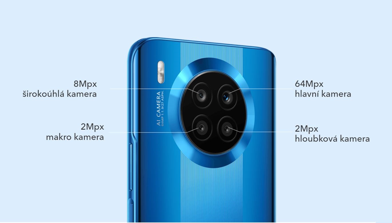 Mobilní telefon HONOR 50 lite 6128GB modrý