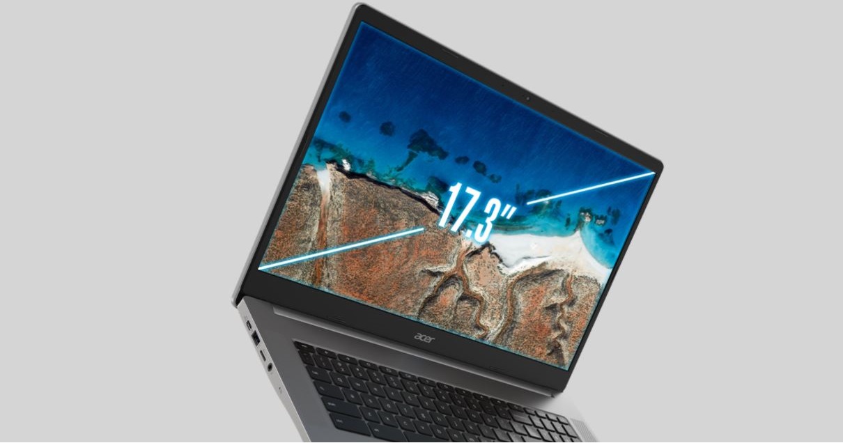Notebook ACER Chromebook 317 CB3171HP6L9 stříbrný silver