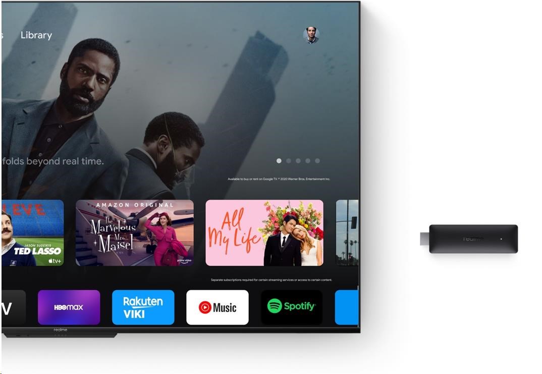 Multimediální centra REALME 4K Smart Google TV Stick