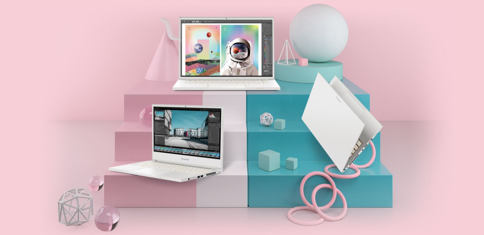 Notebook ACER ConceptD 3 CN31473G77W0 bílý white