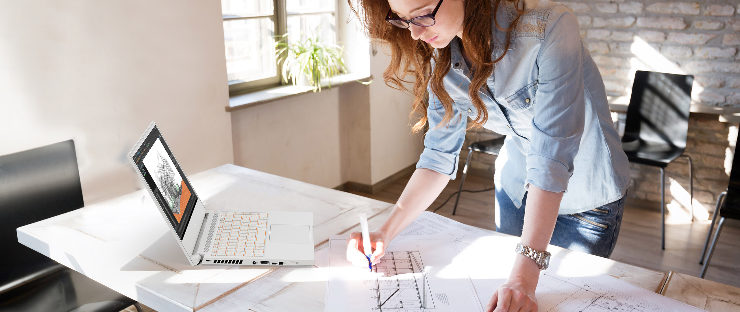 Notebook ACER ConceptD 3 Pro CN31572P7061 bílý white