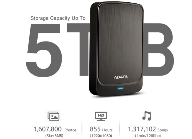 Přenosný pevný disk ADATA HV320 2TB černý black