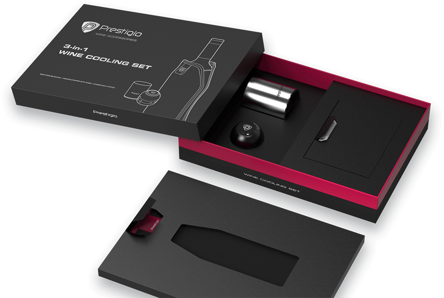  PRESTIGIO SET NA CHLAZENÍ VÍNA