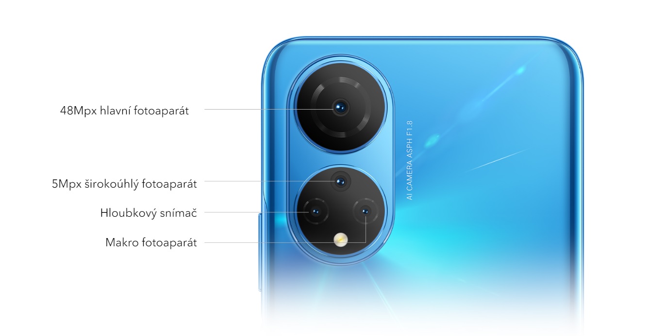 Mobilní telefon HONOR X7 4128GB stříbrný