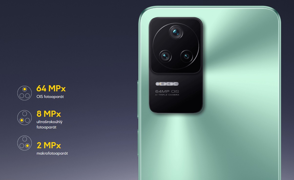 Mobilní telefon POCO F4 8GB256GB stříbrný silver