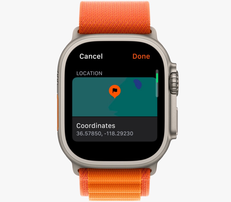 Chytré hodinky APPLE Watch Ultra GPS + Cellular 49mm Titanium Case with Green Alpine Loop  Large