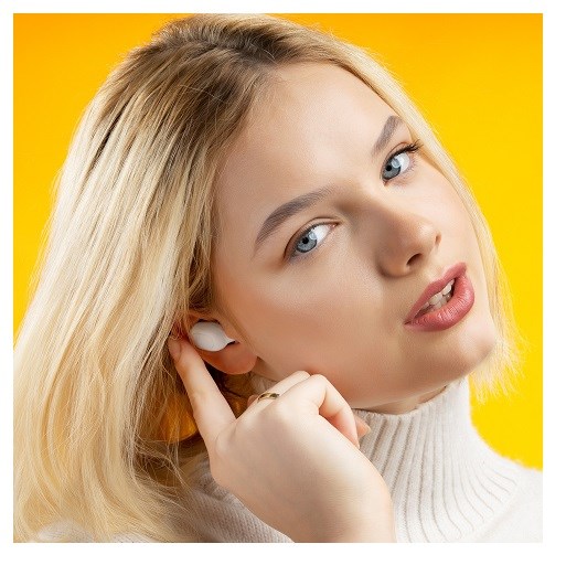 Bezdrátová sluchátka NICEBOY HICE Podsie 3 Polar White