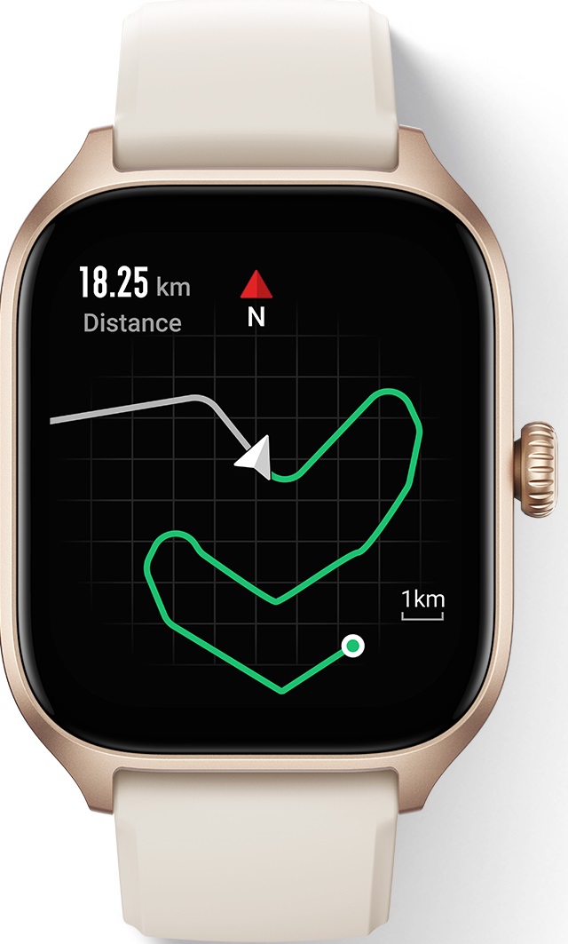 Chytré hodinky AMAZFIT GTS 4Rosebud PinkSport BandPink