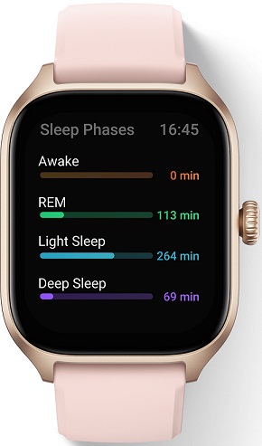Chytré hodinky AMAZFIT GTS 4Rosebud PinkSport BandPink