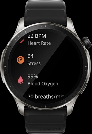 Chytré hodinky AMAZFIT GTR 4Superspeed BlackSport BandBlack