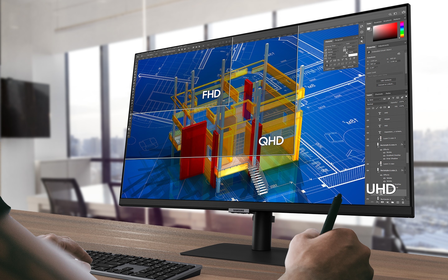 32 LED monitor SAMSUNG LS32A800NMUXEN